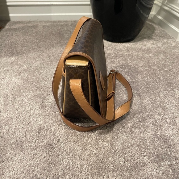 Celine Brown Macadam crossbody bag - Picture 12 of 16